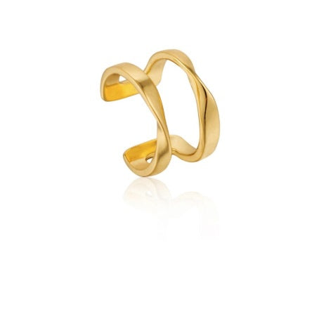 Gold twist ear cuff Earrings Ania Haie