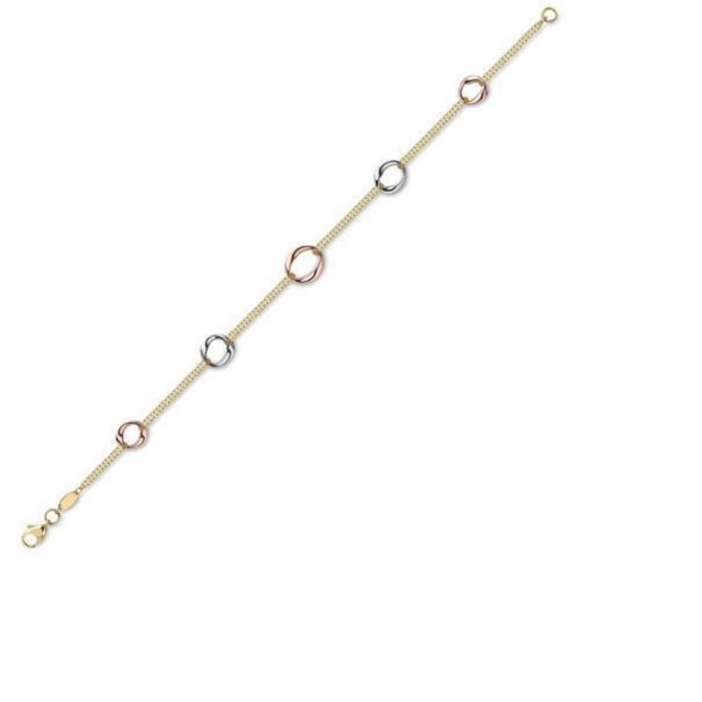 9ct mixed gold twisted loop bracelet Bracelet Stubbs