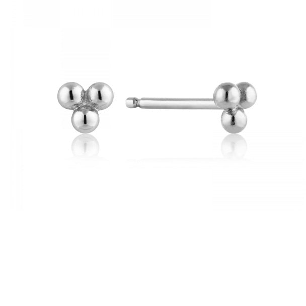 Ania Haie Silver modern triple ball stud earrings Earrings Ania Haie   