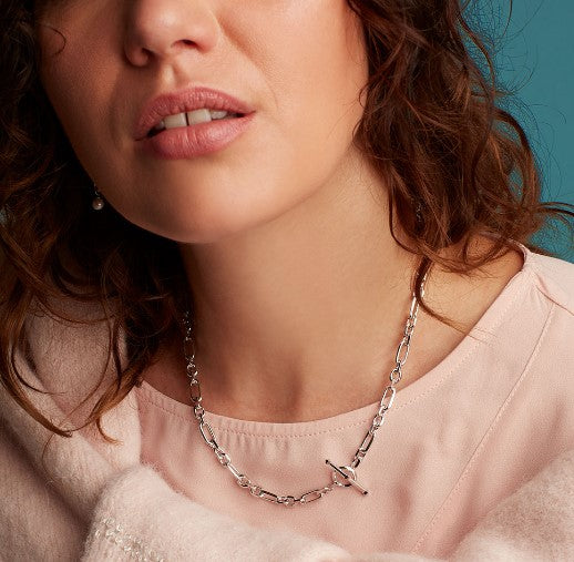 Revival Astoria Figaro Chain Link T-bar Necklace Necklaces Kit Heath