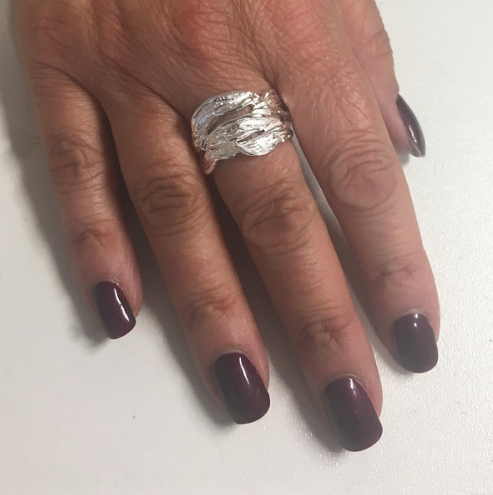 Silver Organic Molten Waves Ring rings Cavendish French