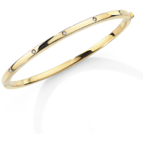 9ct yellow Gold Classic Diamond Bangle Bangle Stubbs