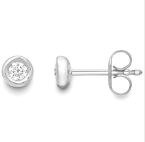 18ct white gold Diamond Stud Earrings Earrings Stubbs
