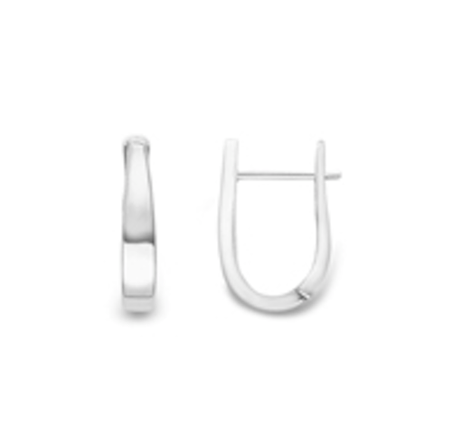 9ct White Gold Huggie Earrings Earrings Stubbs