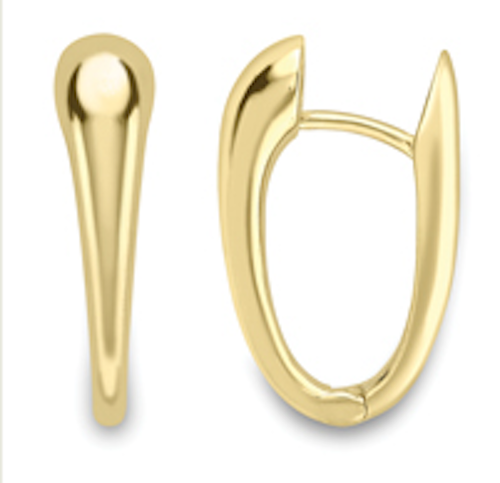 9ct Modern Huggie Earrings Earrings Stubbs