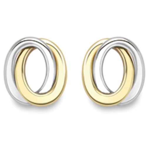 9ct Mix Gold Interloop Stud earrings Earrings Stubbs