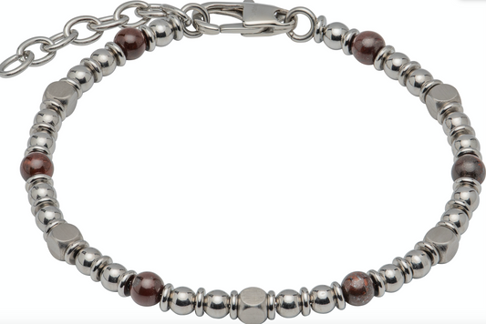 Stainless Steel Bracelet with Tigers Eye Bracelet Unique