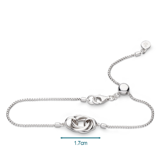 Silver Bevel Trilogy Bracelet Bracelet Kit Heath