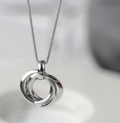 Silver Bevel Trilogy Necklace Pendant Kit Heath