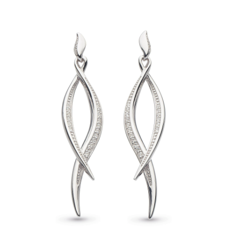 Twine Twist Pavé Drop Earrings Earrings Kit Heath