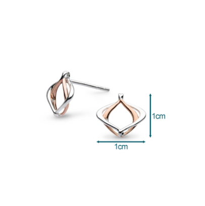 Silver Alicia Rose Petite Stud Earrings Earrings Kit Heath