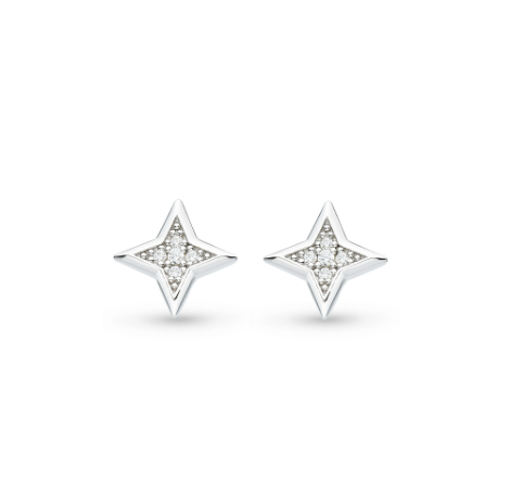 Silver Astoria Starburst Pavé Star Stud Earrings Earrings Kit Heath