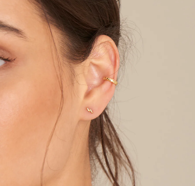 Gold Smooth Twist Ear Cuff Earrings Ania Haie