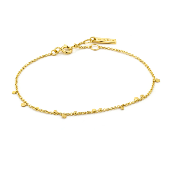 Gold Geometry Mixed Discs Bracelet Bracelet Ania Haie