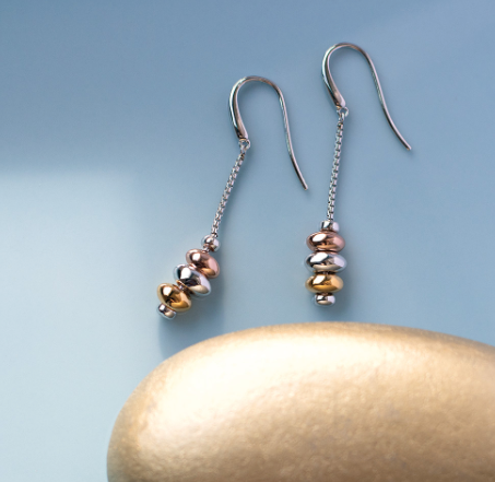 Coast Tumble Golden Drop Earrings Earrings Kit Heath