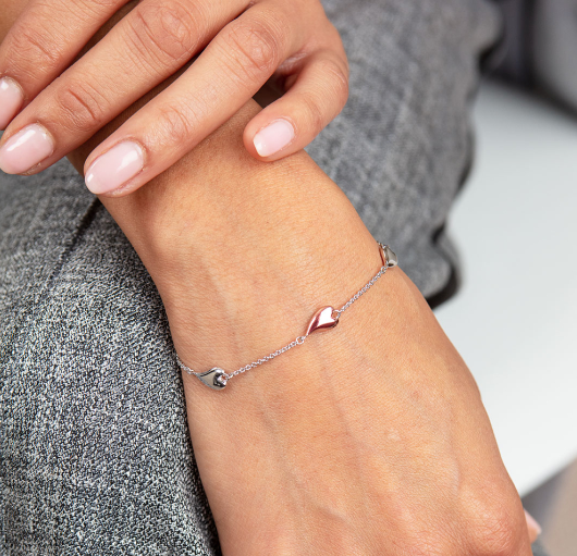 Desire Kiss Blush Heart Station Bracelet Bracelet Kit Heath