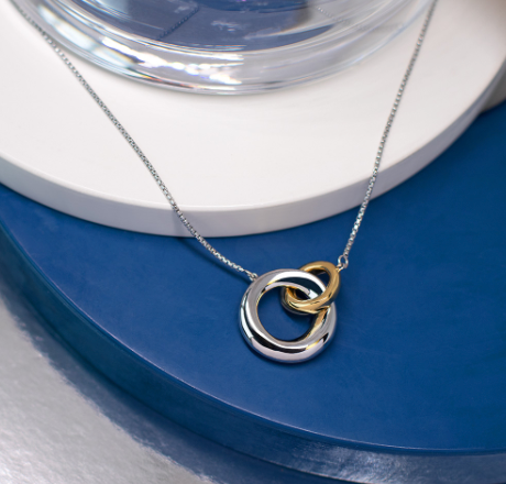 Bevel Cirque Link Golden Necklace Necklace Kit Heath