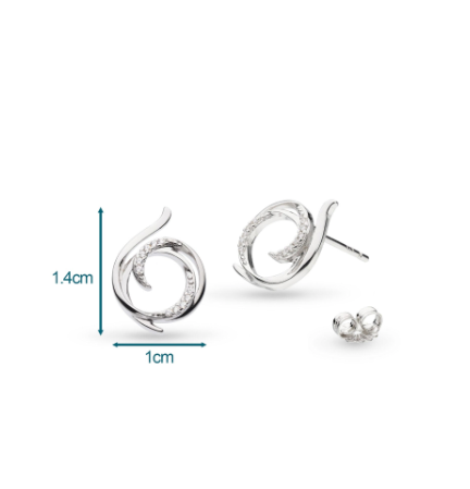 Helix Wrap Pavé Stud Earrings Earrings Kit Heath