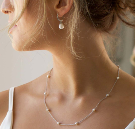 Astoria Pearl Station Necklace Necklace Kit Heath