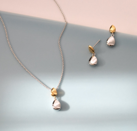 Coast Pebble Golden Drop Earrings Earrings Kit Heath