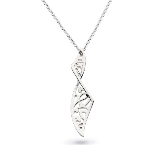 Silver twist blossom flourish necklace Pendant Kit Heath
