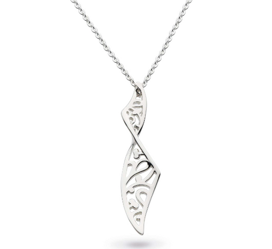 Silver twist blossom flourish necklace Pendant Kit Heath