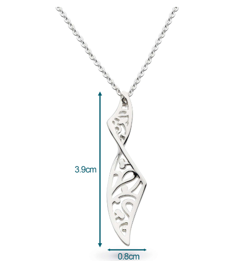 Silver twist blossom flourish necklace Pendant Kit Heath