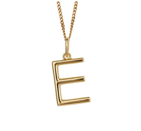 Icon Gold plated Initial Pendants (A-Z) Pendant Gecko   