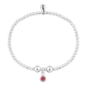 Silver and Garnet CZ January birthstone bracelet Bracelet Trink   