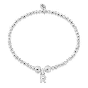 Silver letter R charm bracelet Bracelet Trink   
