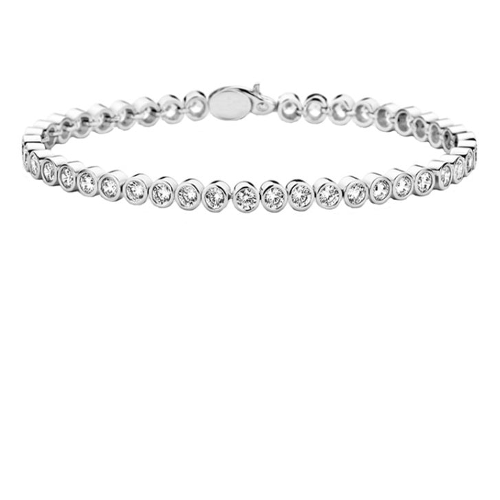 Silver CZ tennis bracelet Bracelet Amore