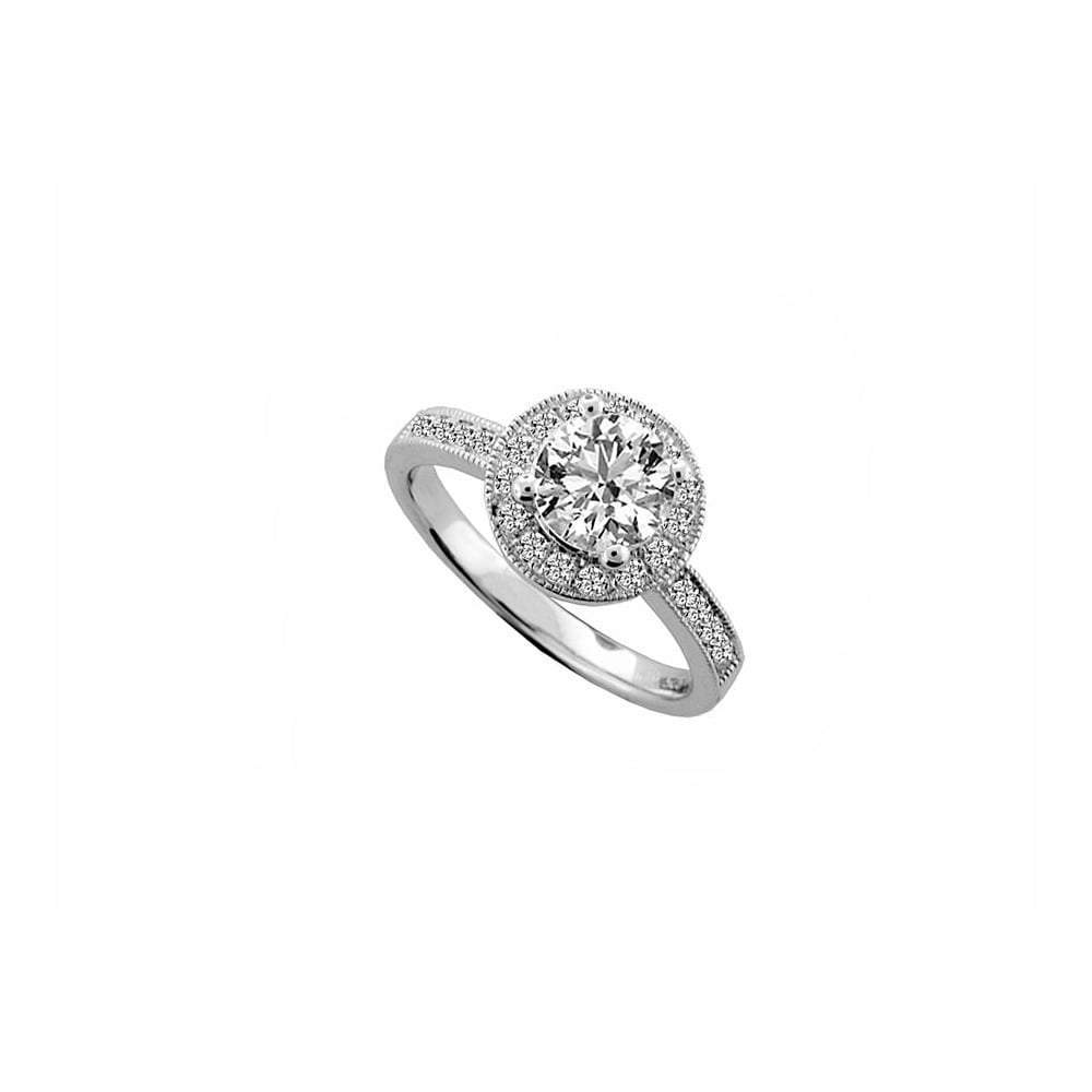 Silver CZ ice fire ring Ring Amore