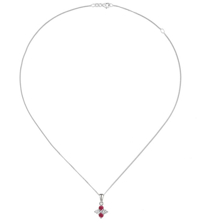 Scarlet Serenity Ruby Necklace Necklaces Amore