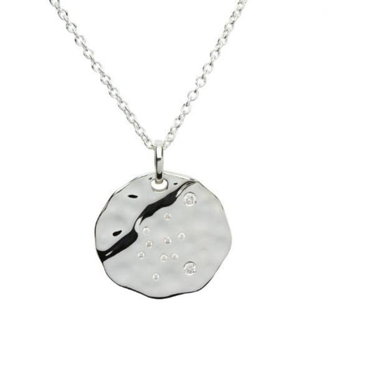 Zodiac Aquarius Silver Necklace Jan 20-Feb 18 Pendant Unique