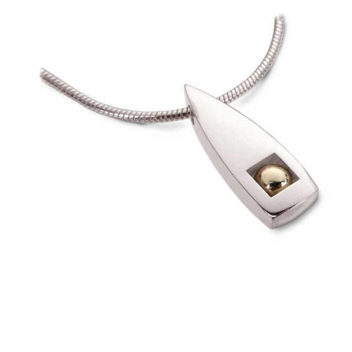 Silver gold bead triangular necklace Pendant Church House