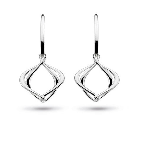 Silver entwine Alicia small drop earrings Earrings Kit Heath