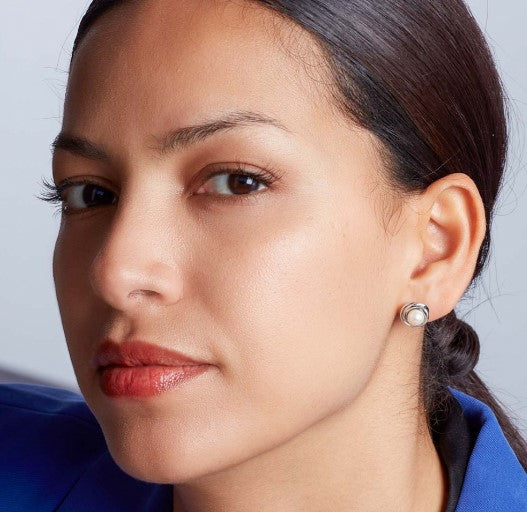 Bevel Trilogy Pearl Stud Earrings Earrings Kit Heath