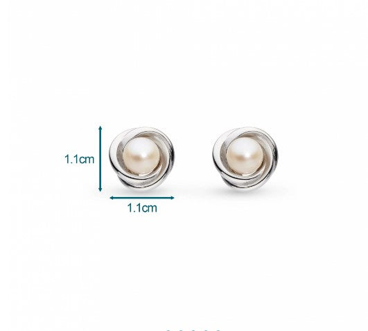 Bevel Trilogy Pearl Stud Earrings Earrings Kit Heath
