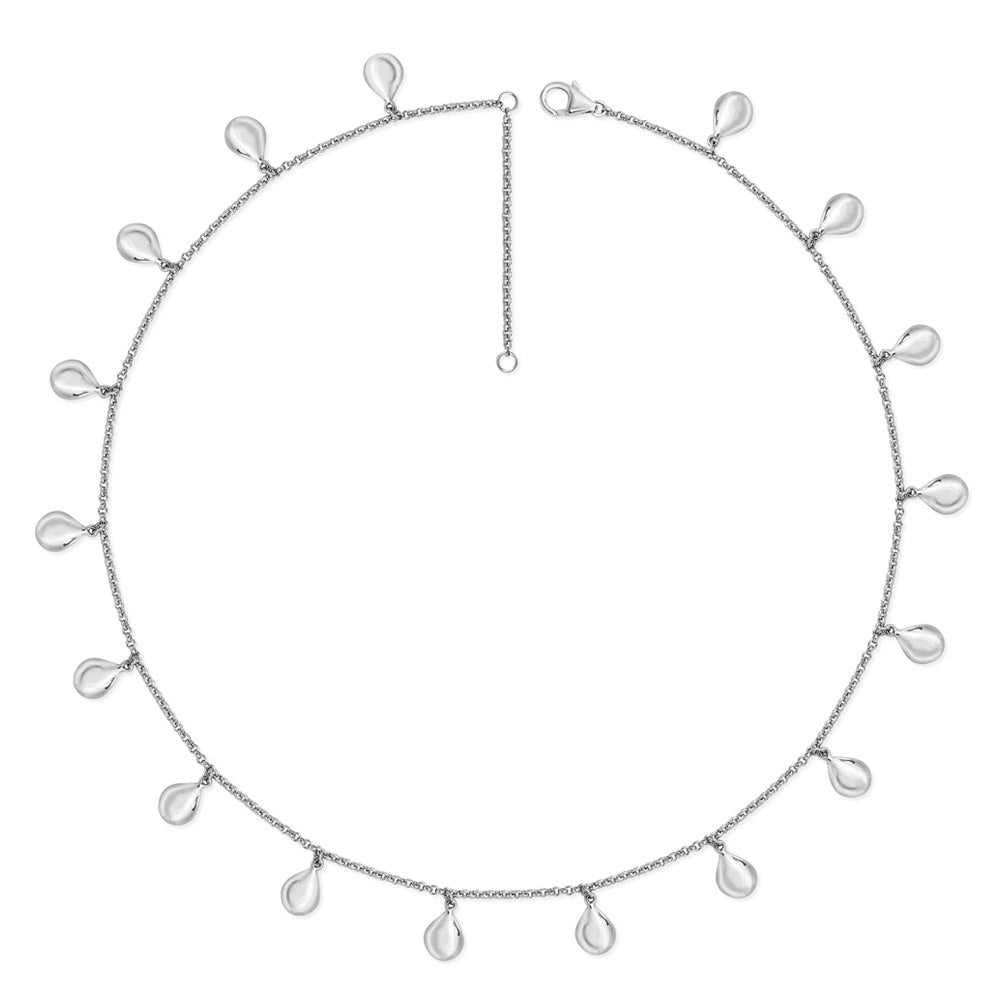 Silver teardrops necklace Necklace Lucy Q