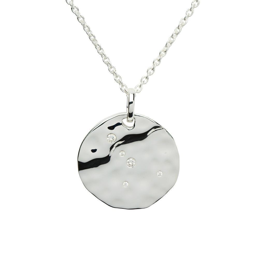 Zodiac Cancer Silver Necklace Jun 21-Jul 22 Pendant Unique