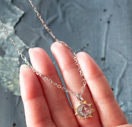 Revival Céleste Sun, Moon & Star Spinner Necklace Necklace Kit Heath