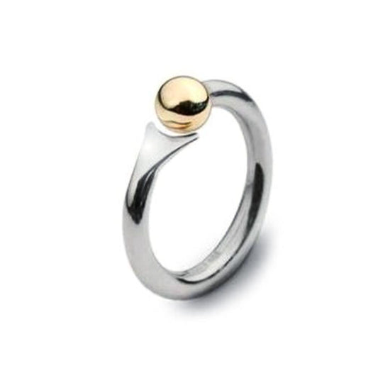 Silver & 9ct gold fishtail ring Ring Church House