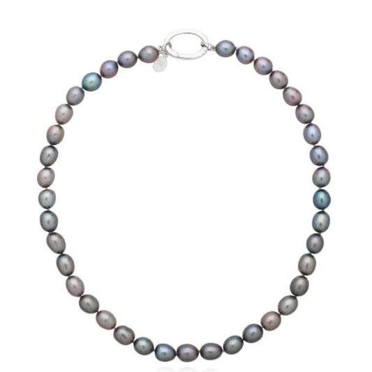 Claudia Bradby Silver grey pearl necklace Neckwear Claudia Bradby
