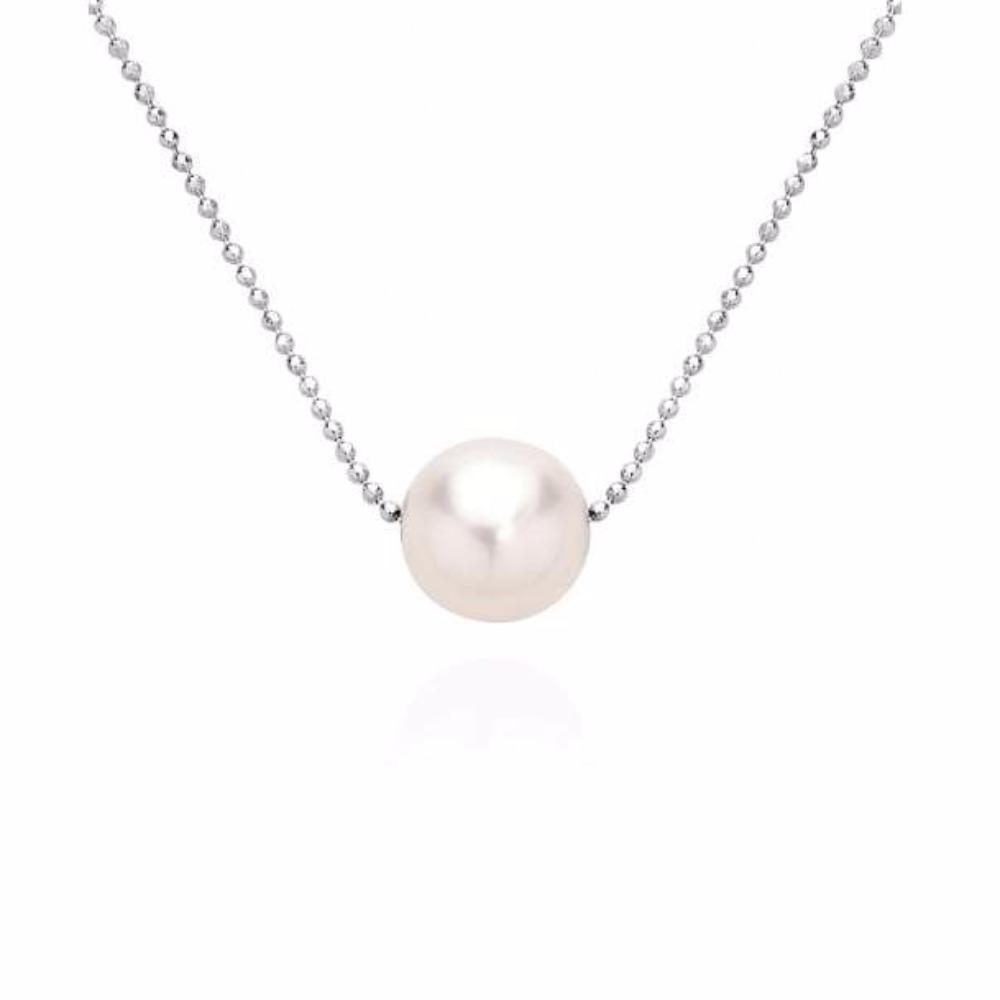 Claudia Bradby Silver white pearl pendant necklace Neckwear Claudia Bradby