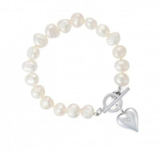 Claudia Bradby Silver white pearl signature heart bracelet Bracelet Claudia Bradby