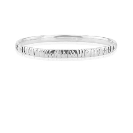 Silver engraved bangle Bangle John Garland-Taylor