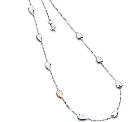 Desire Kiss Blush Heart Station Necklace Necklace Kit Heath