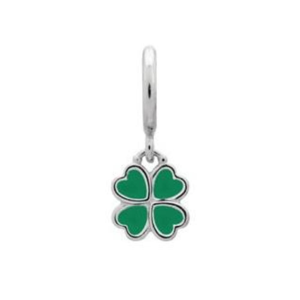 Endless Silver green clover charm Charm Endless