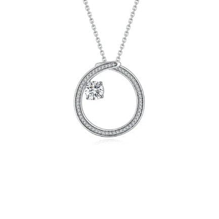 Fei Liu Silver and CZ radiance swirl pendant Pendant Fei liu