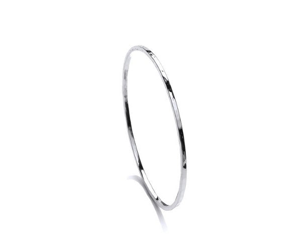 Fine Hammered Silver Bangle Bangles Cavendish French